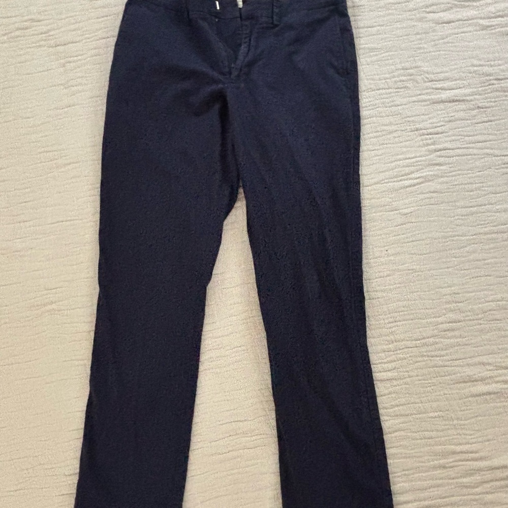 J. Crew Men's Dark Blue Plaid Bedford Chinos